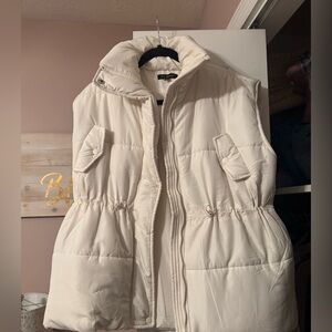 Blu Pepper Cream Puffer Vest